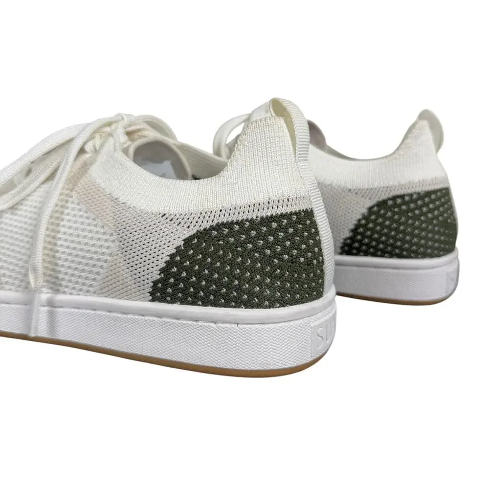 Suavs The 247 Sneaker White Colorblock Women’s 9.5 Casual Comfort Lace-Up Knit